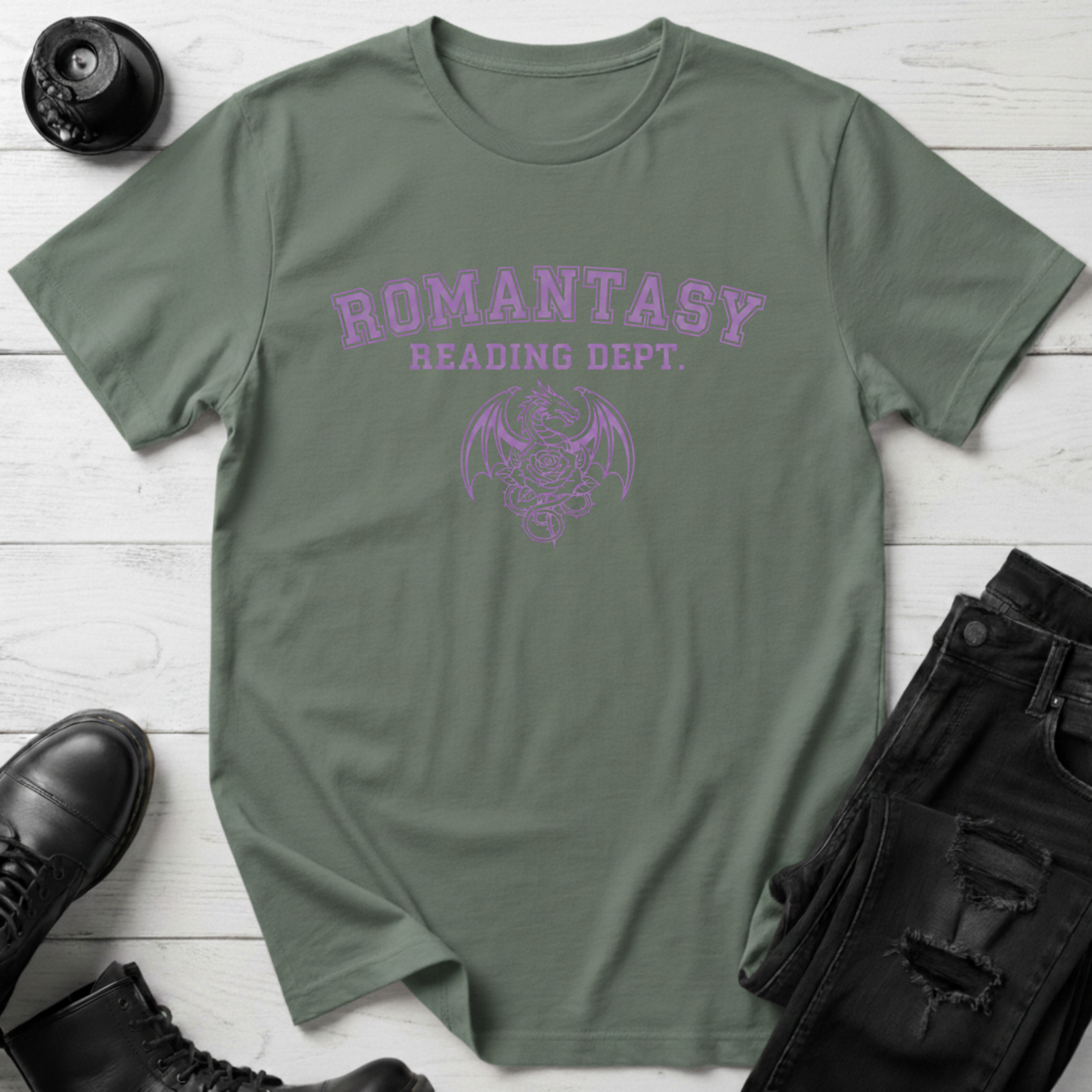 Romantasy Reading Dept. T-shirt