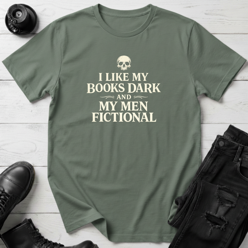 Dark Books and Fictional Men T-Shirt