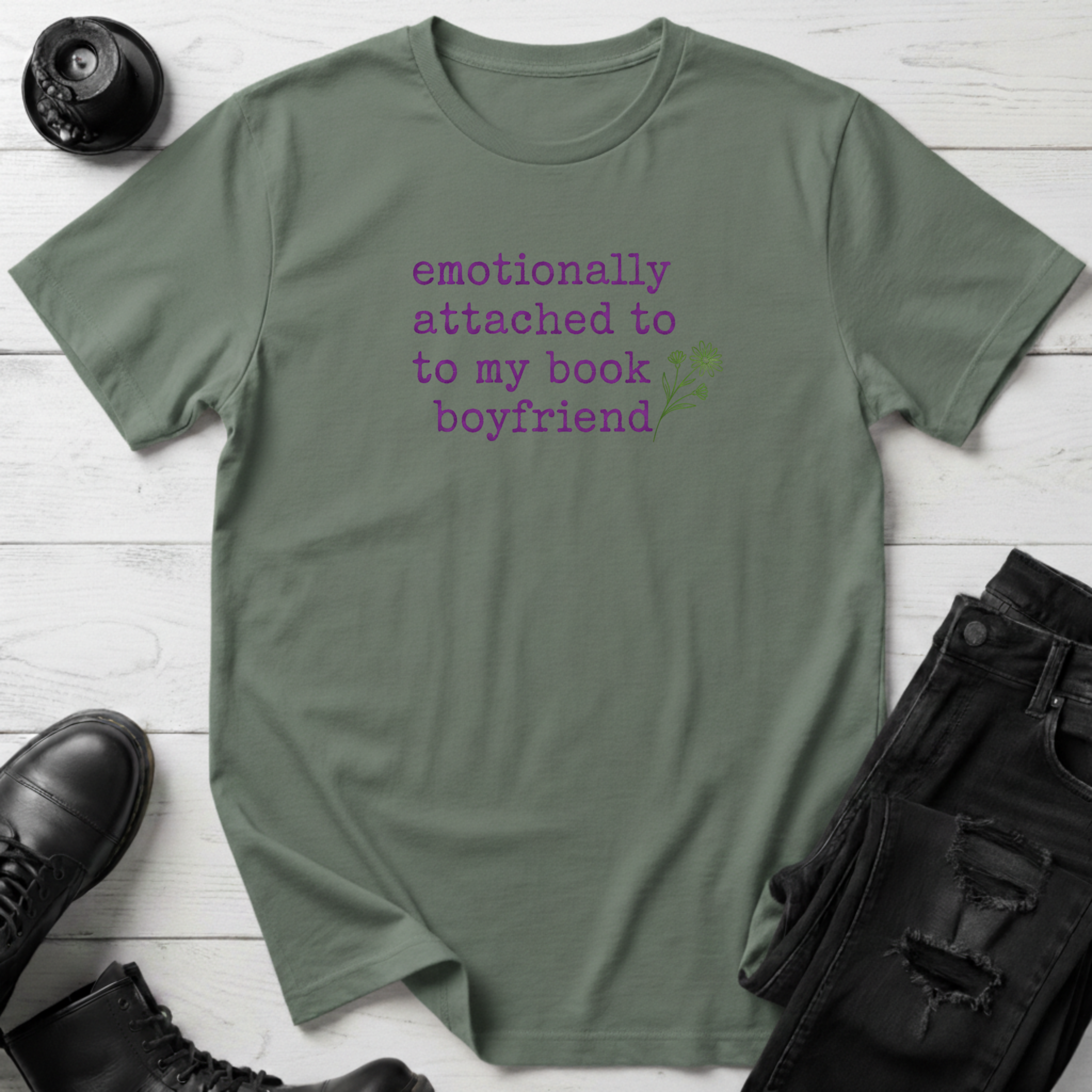 Emotionally Attached To My Book Boyfriend T-Shirt