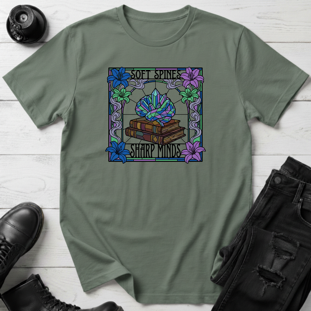 Soft Spine Sharp Minds T-Shirt