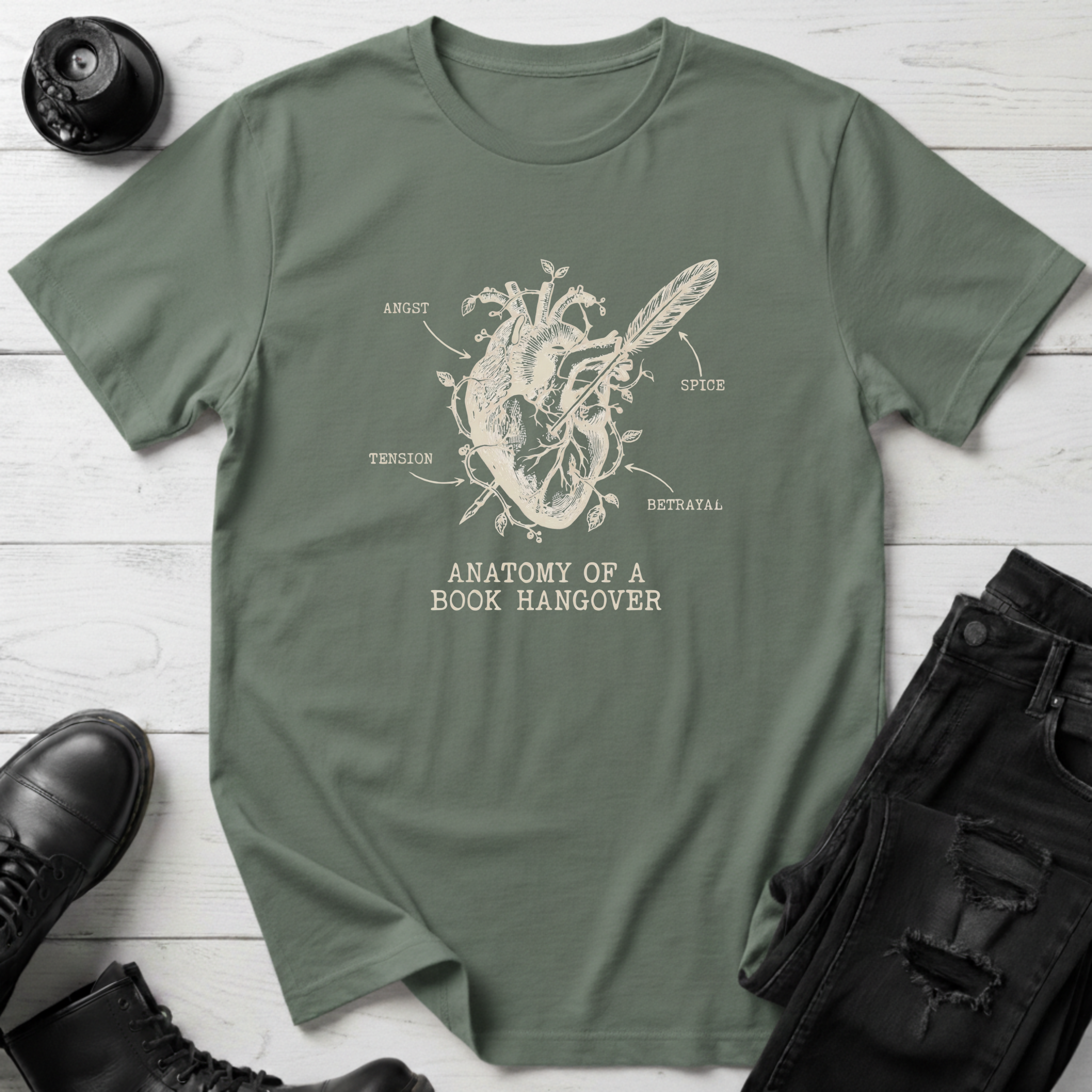 Anatomy of a Book Hangover T-Shirt