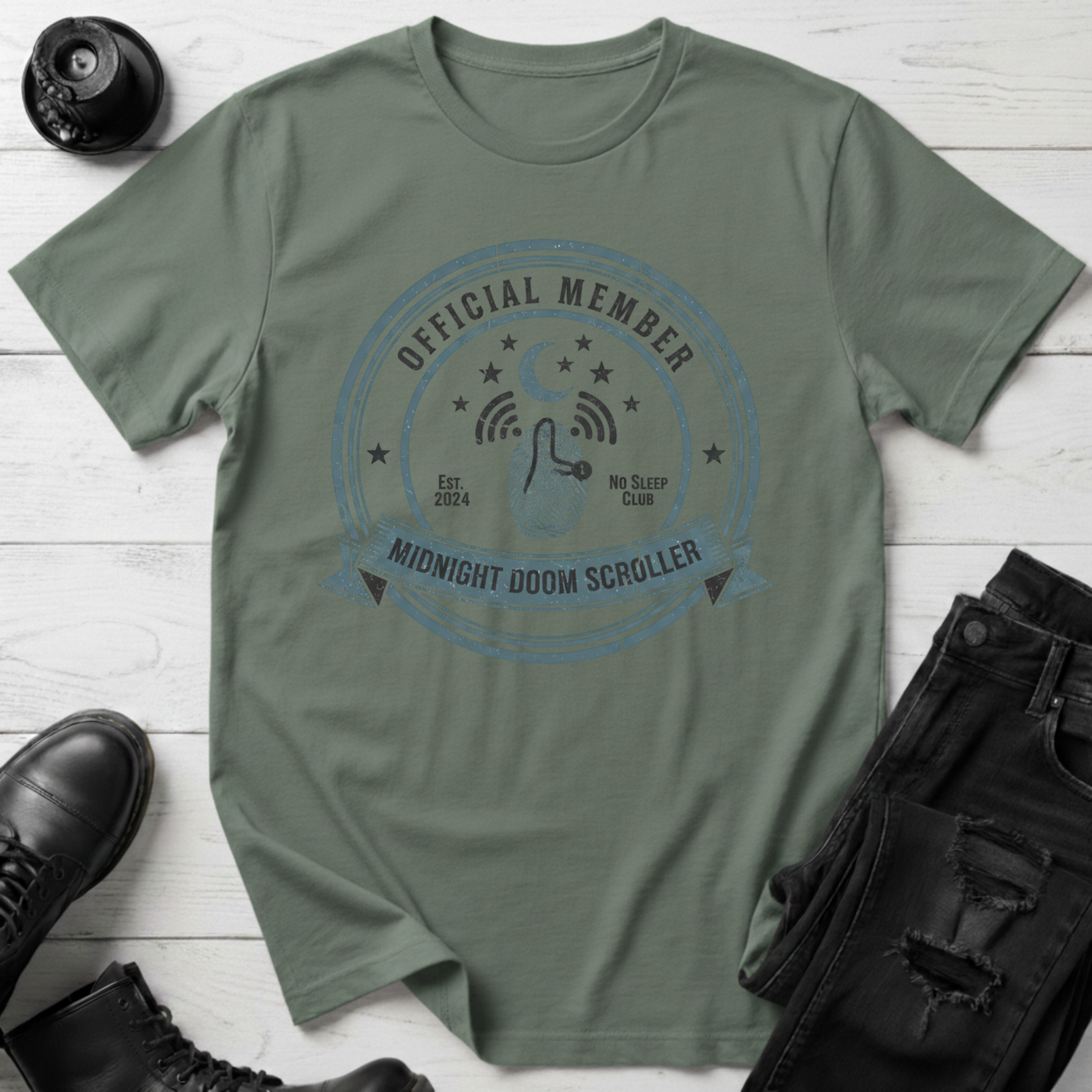 Midnight Doom Scroller Official Member T-Shirt