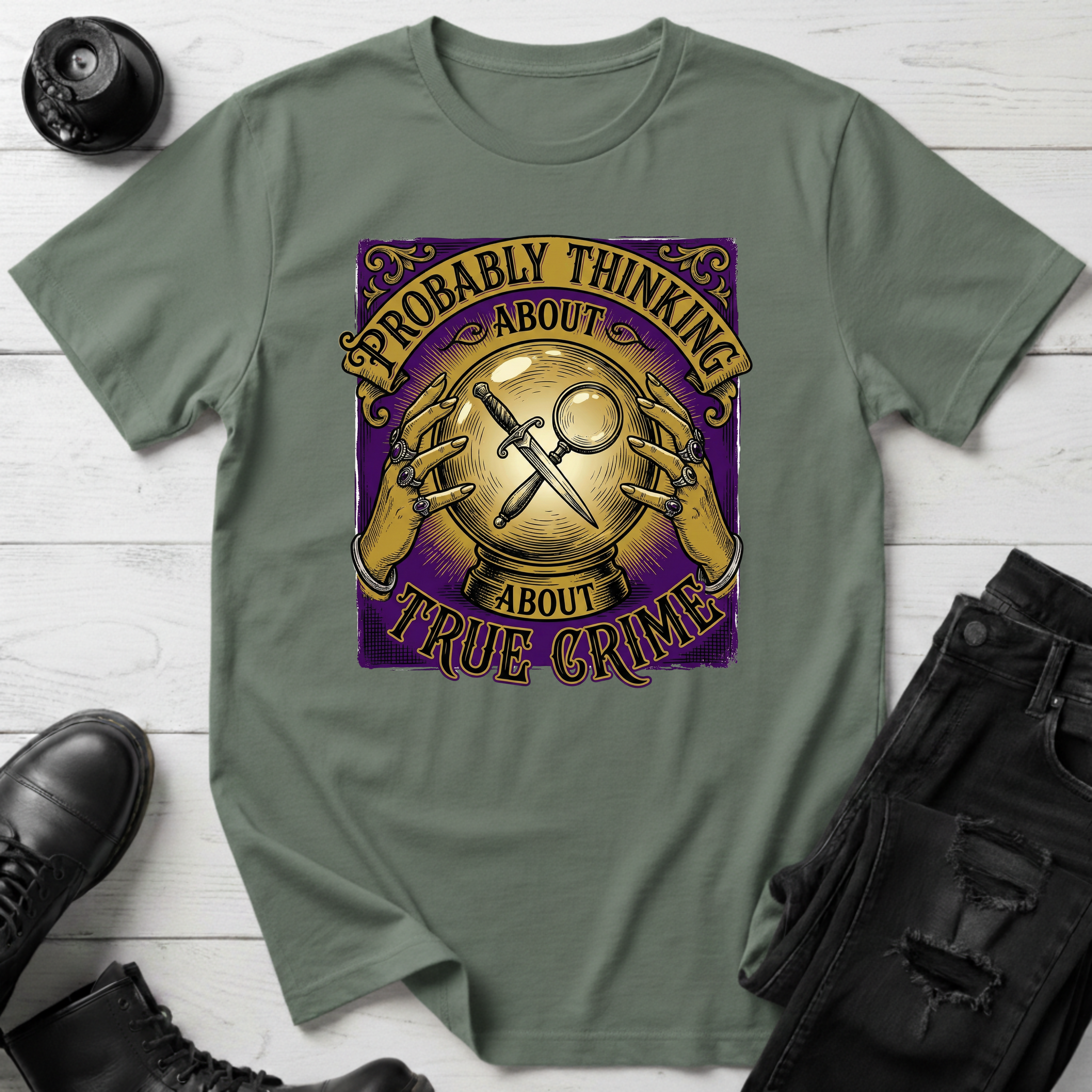 Crystal Ball, True Crime T-shirt