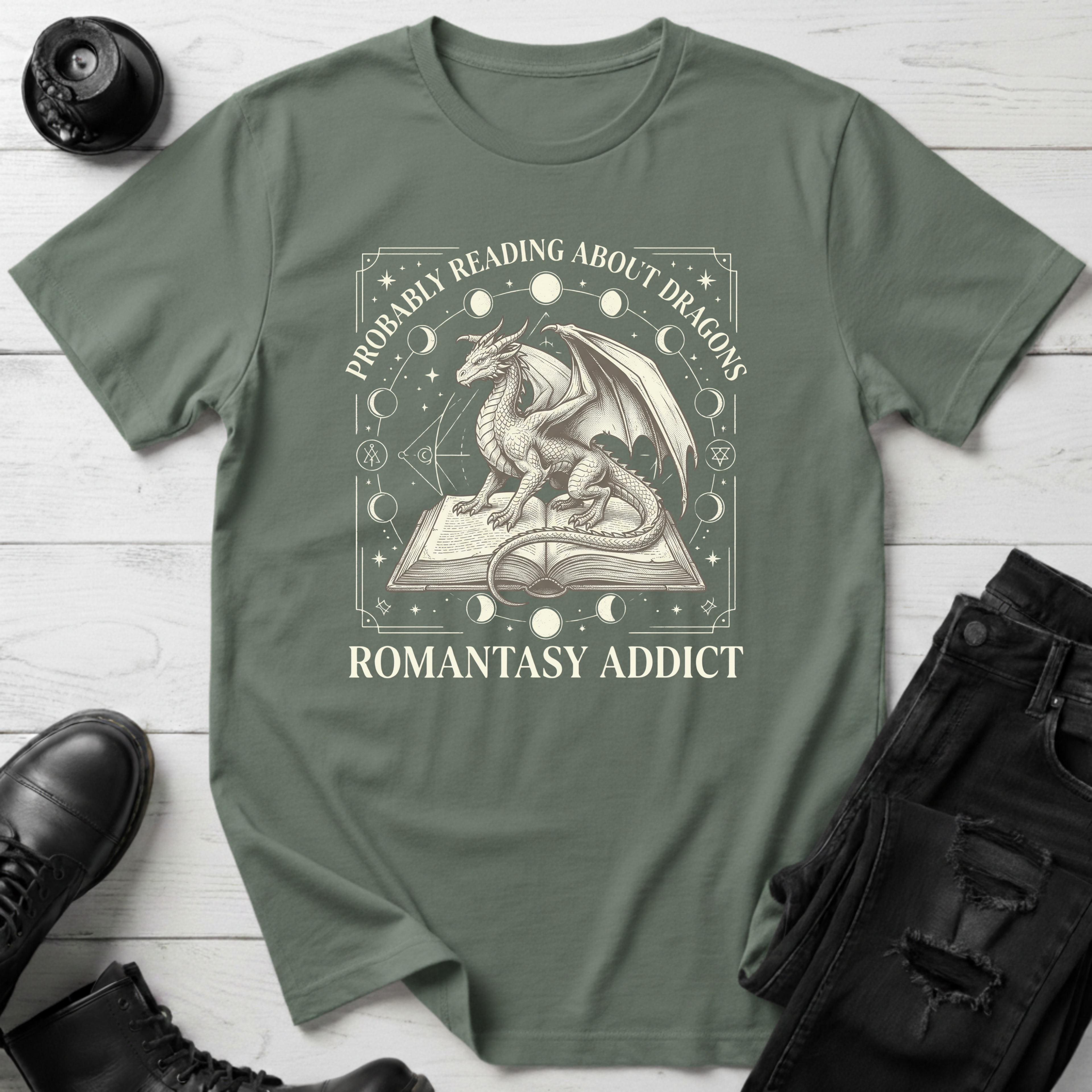Probably Reading About Dragons T-Shirt