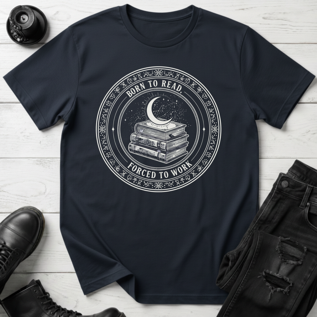 Born To Read, Forced To Work T-Shirt