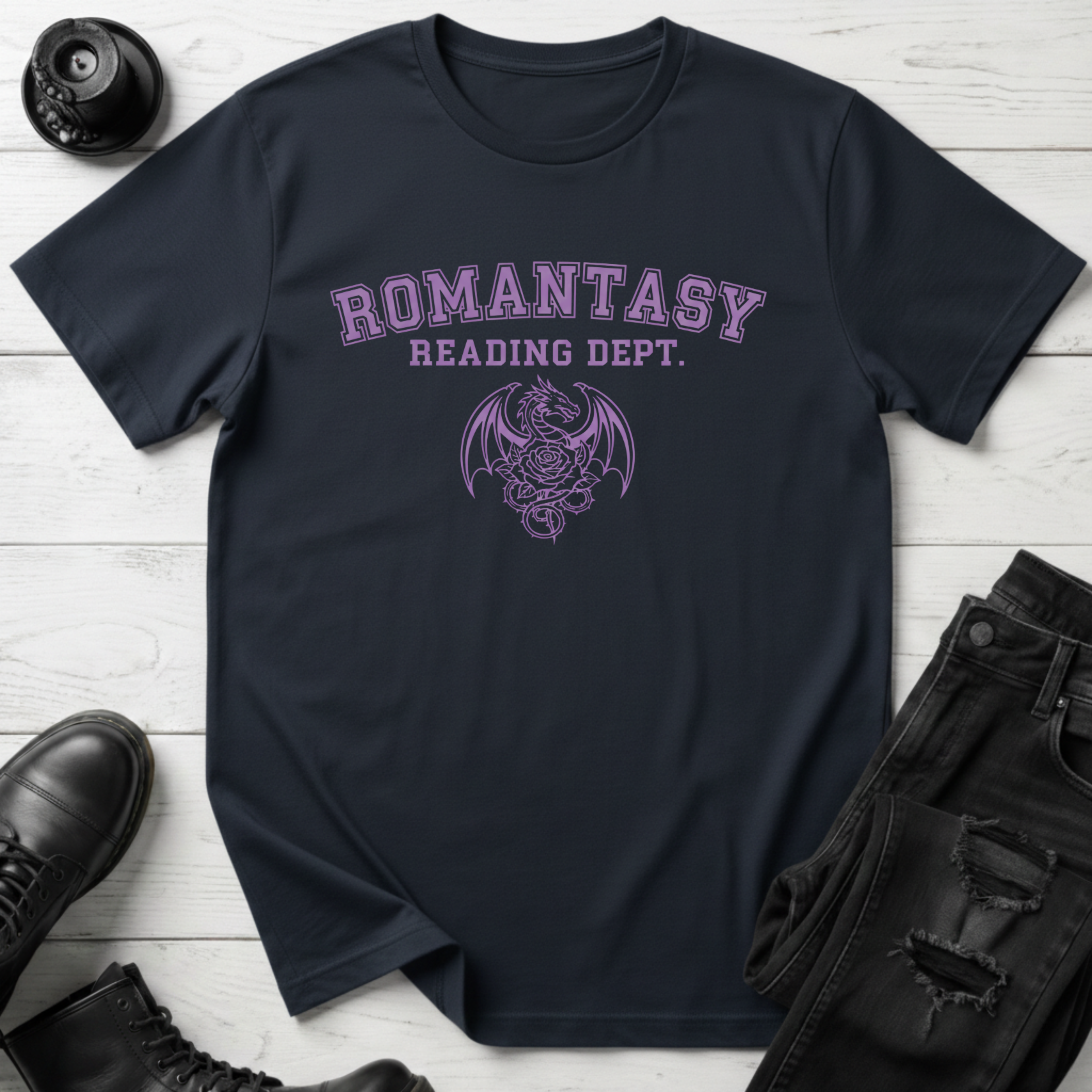 Romantasy Reading Dept. T-shirt