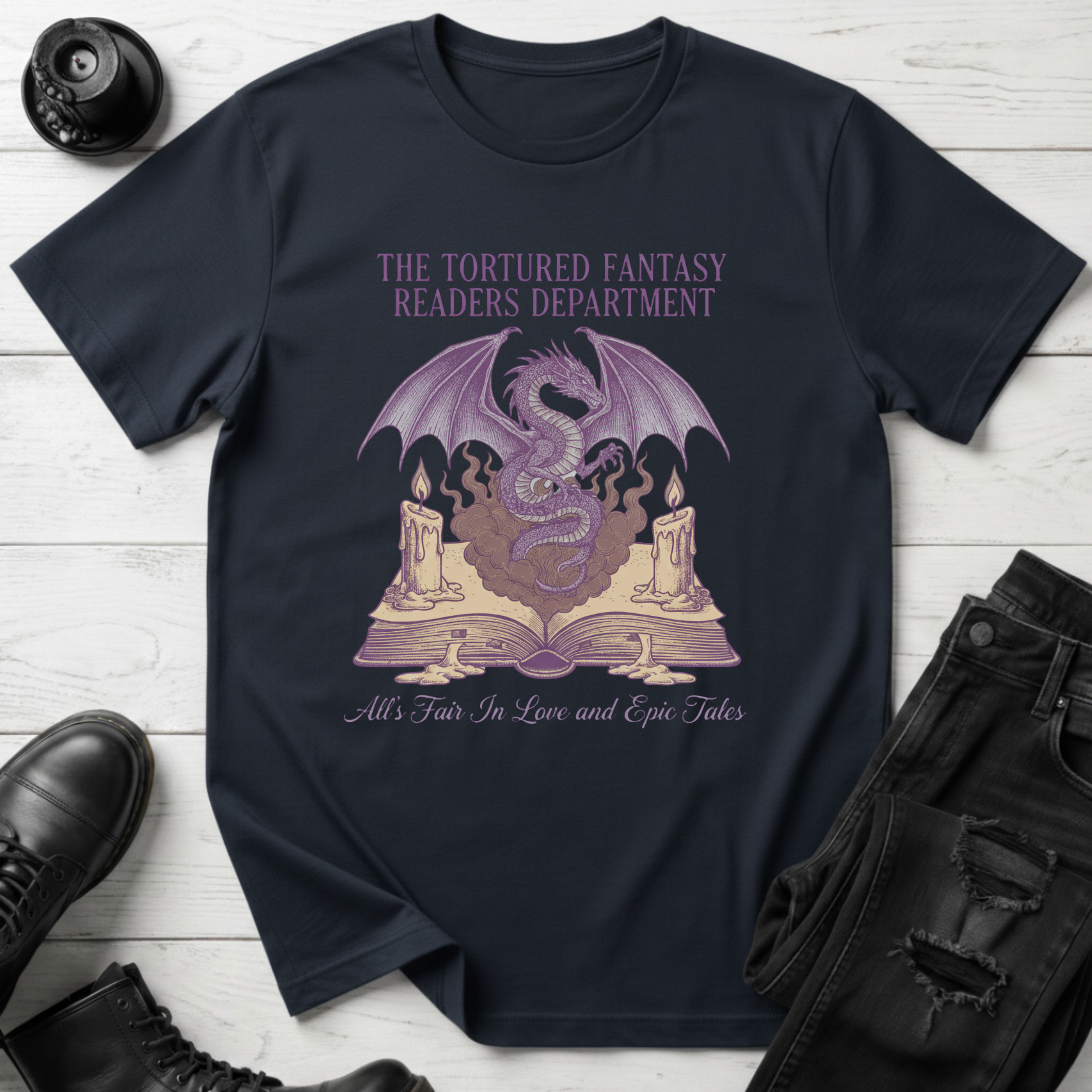 The Tortured Fantasy Readers Department T-shirt
