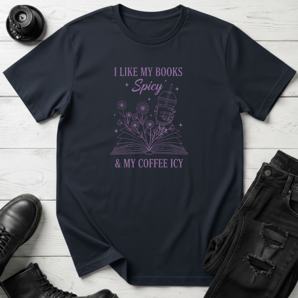 Books Spicy/Coffee Icy T-shirt