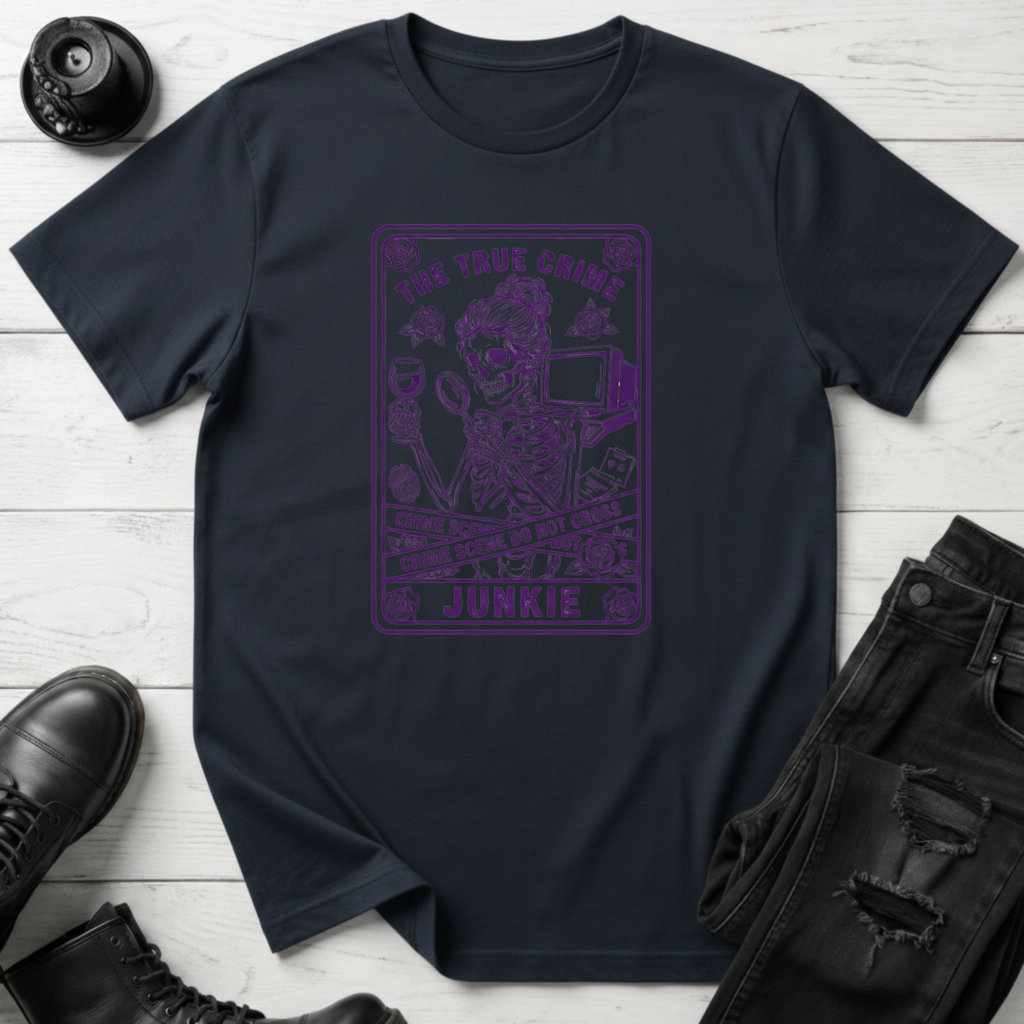 True Crime Junkie Tarot T-Shirt