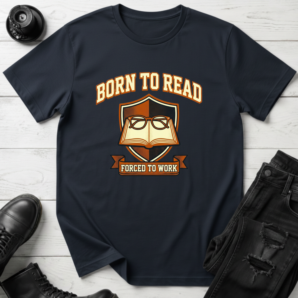 Born To Read, Forced To Work T-Shirt