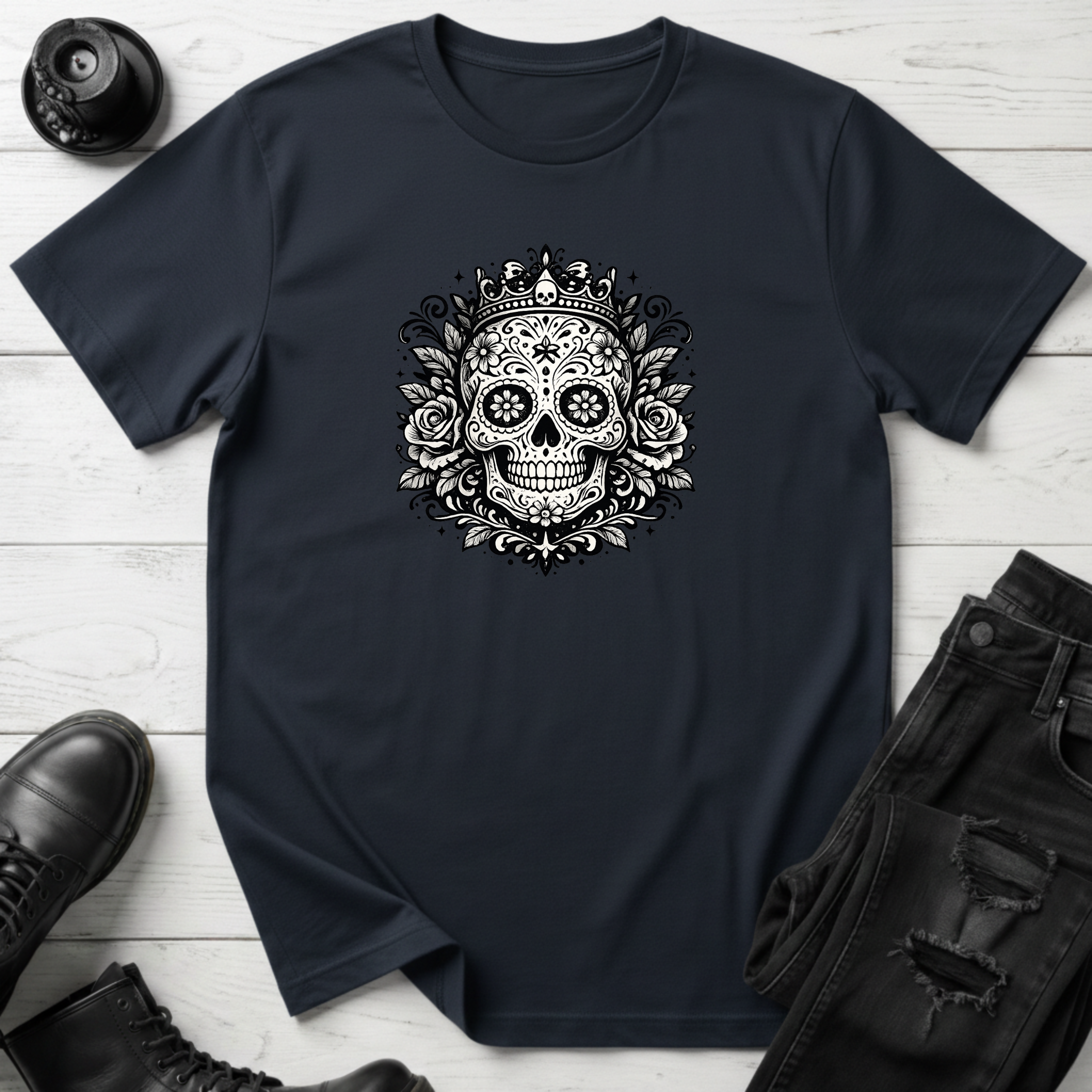 Crowned Sugar Skull T-Shirt