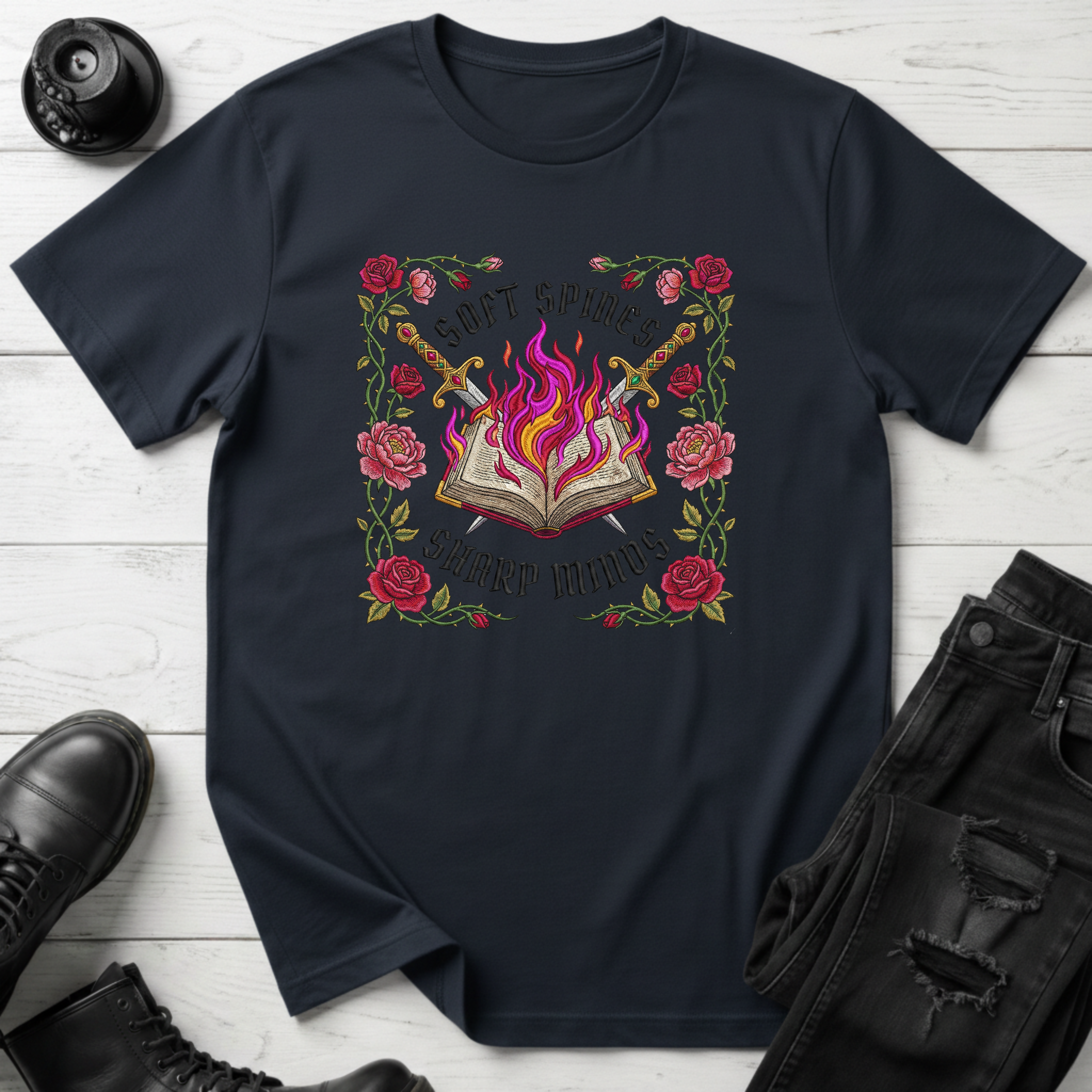 Soft Spines Sharp Minds T-Shirt