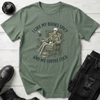 I Like My Books Spicy And My Coffee Cold  T-Shirt
