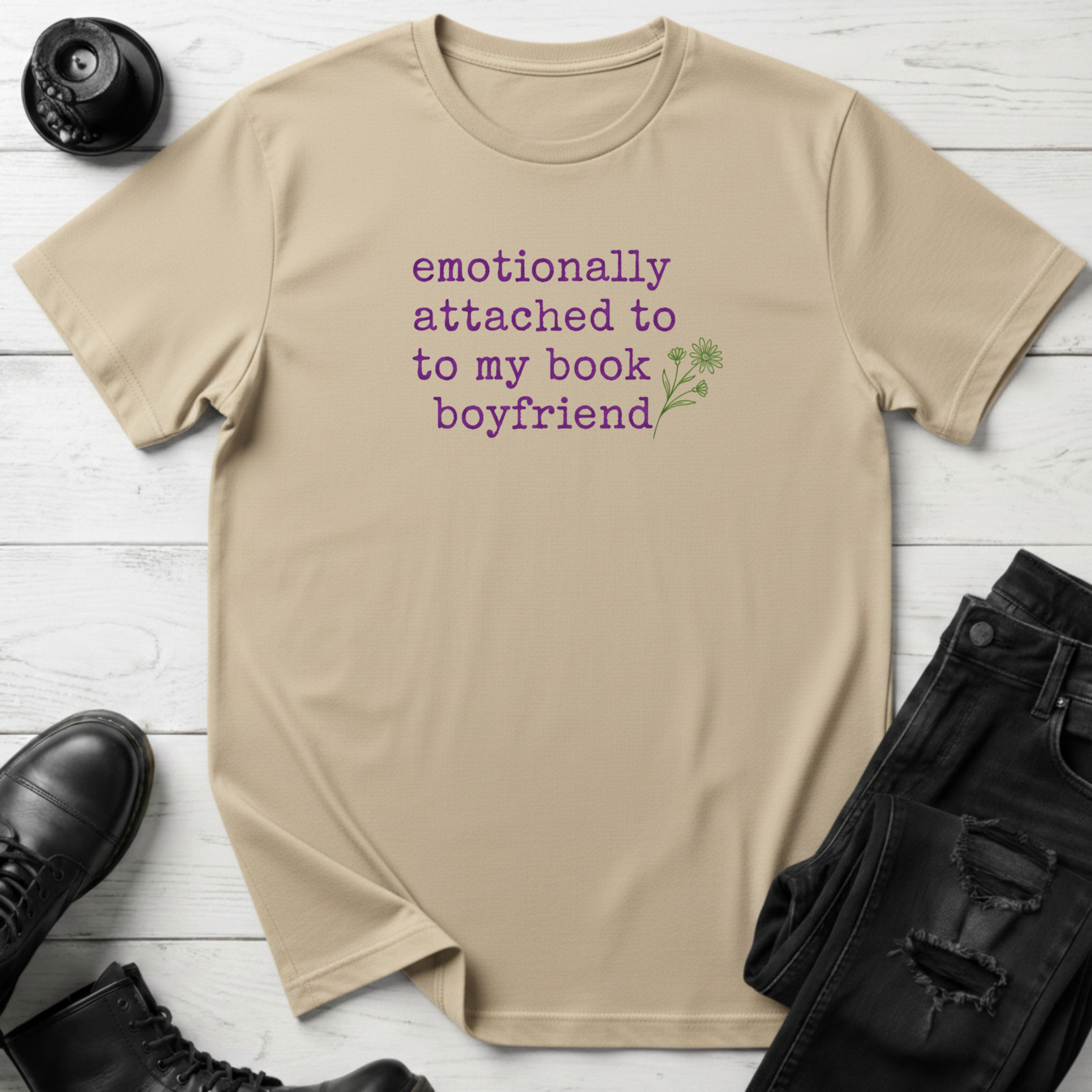 Emotionally Attached To My Book Boyfriend T-Shirt