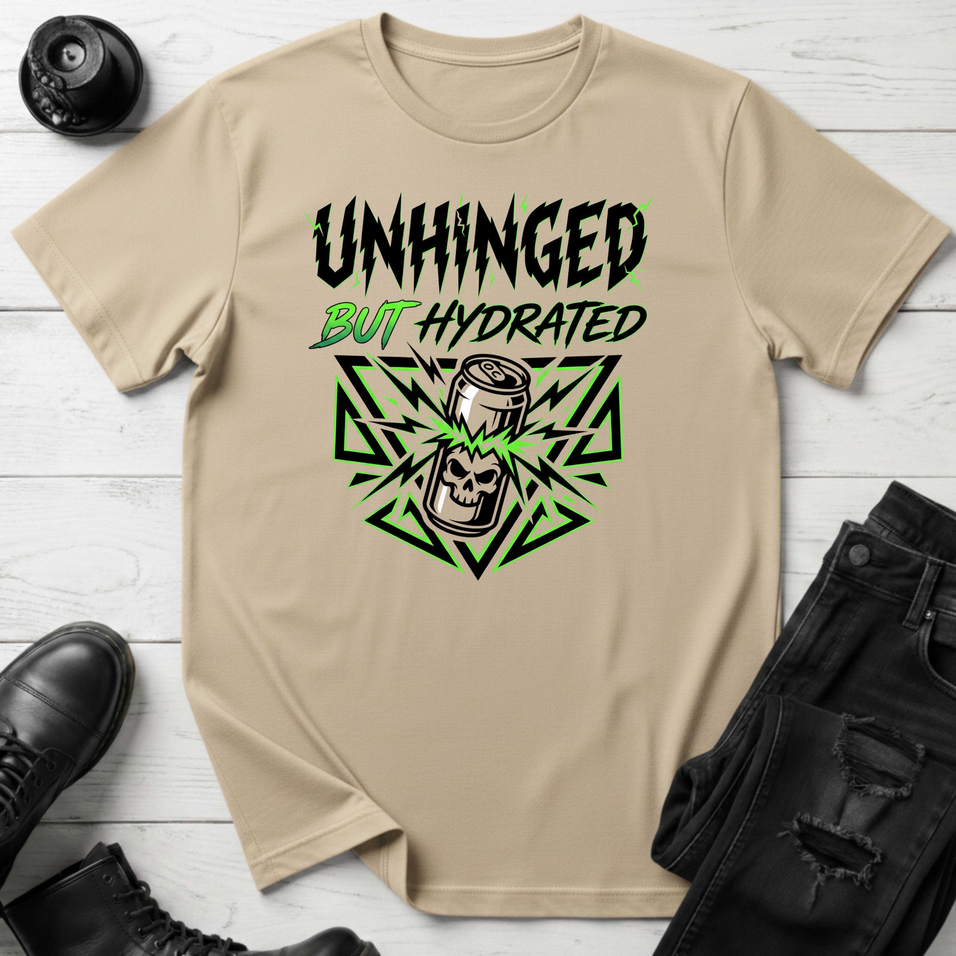 Unhinged But Hydrated Energy Drink T-Shirt