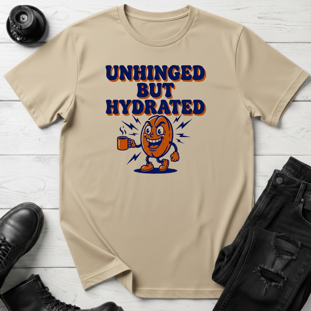 Unhinged But Hydrated Coffee Bean T-Shirt