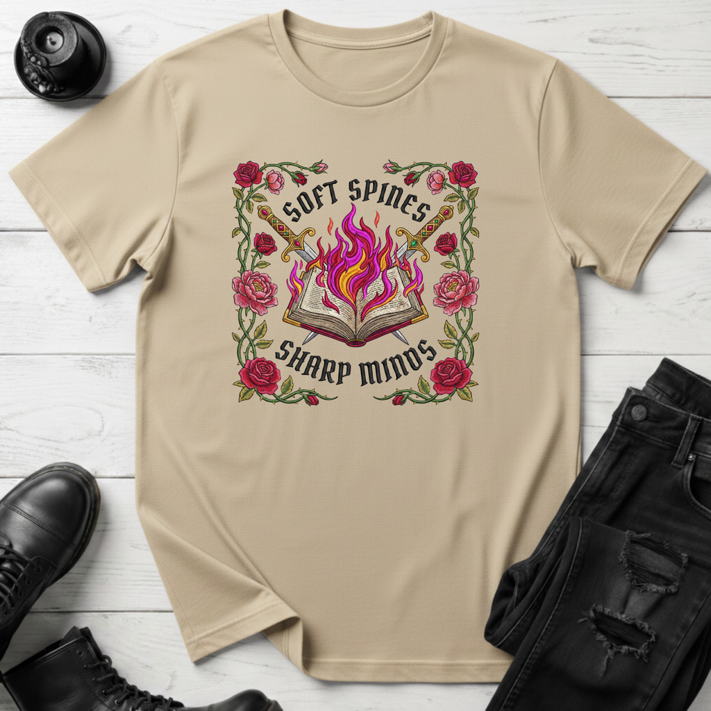 Soft Spines Sharp Minds T-Shirt