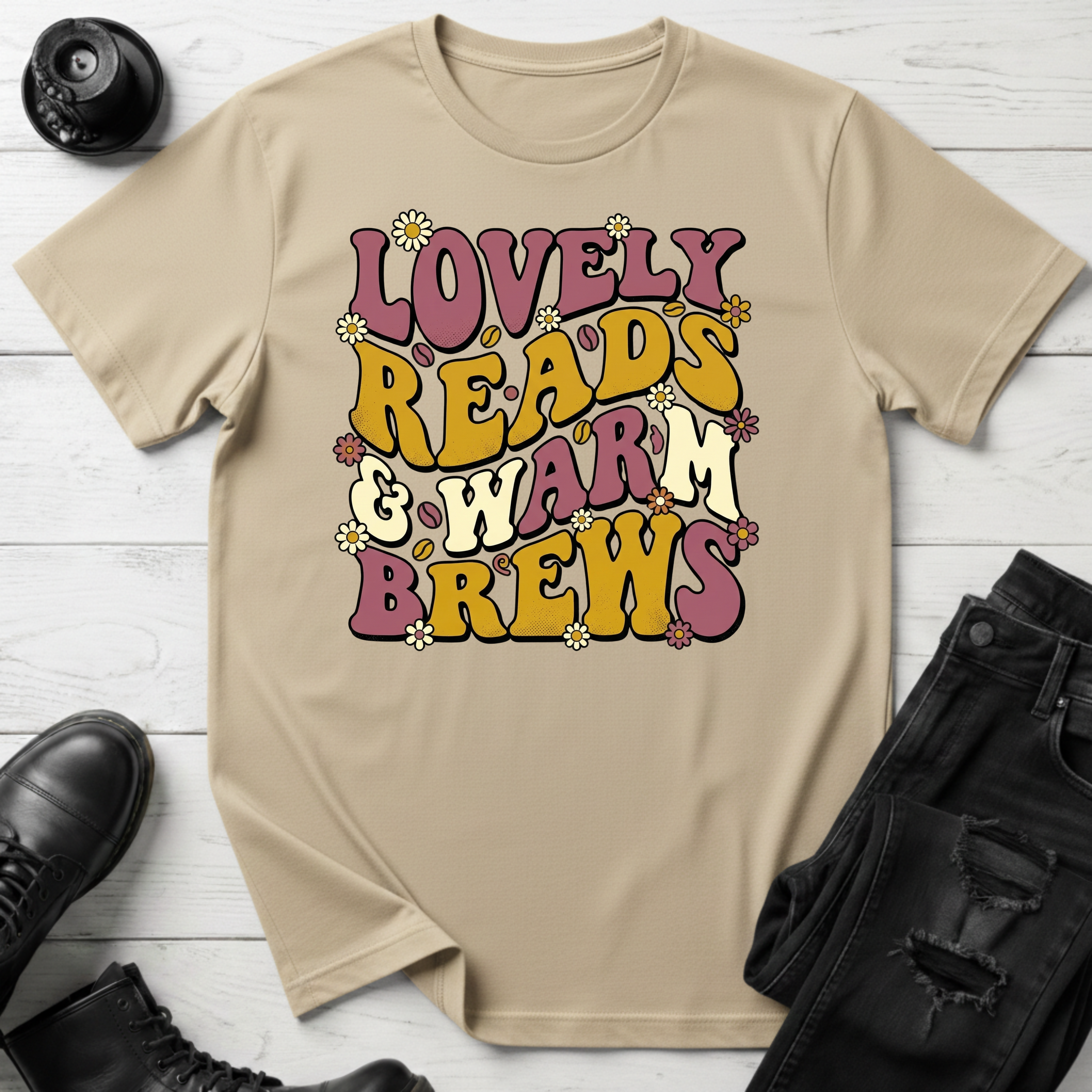 Lovely Reads & Warm Brews T-Shirt
