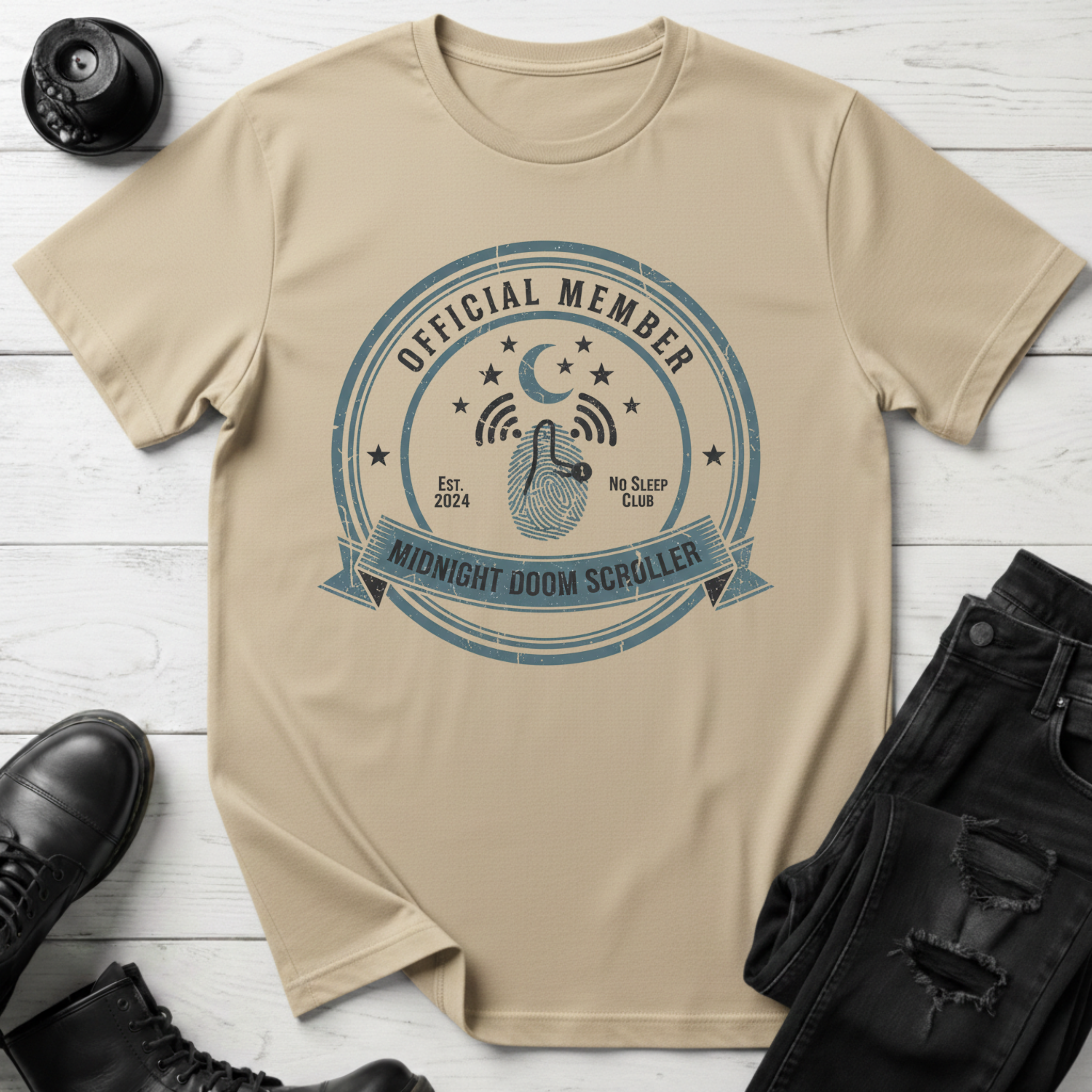 Midnight Doom Scroller Official Member T-Shirt